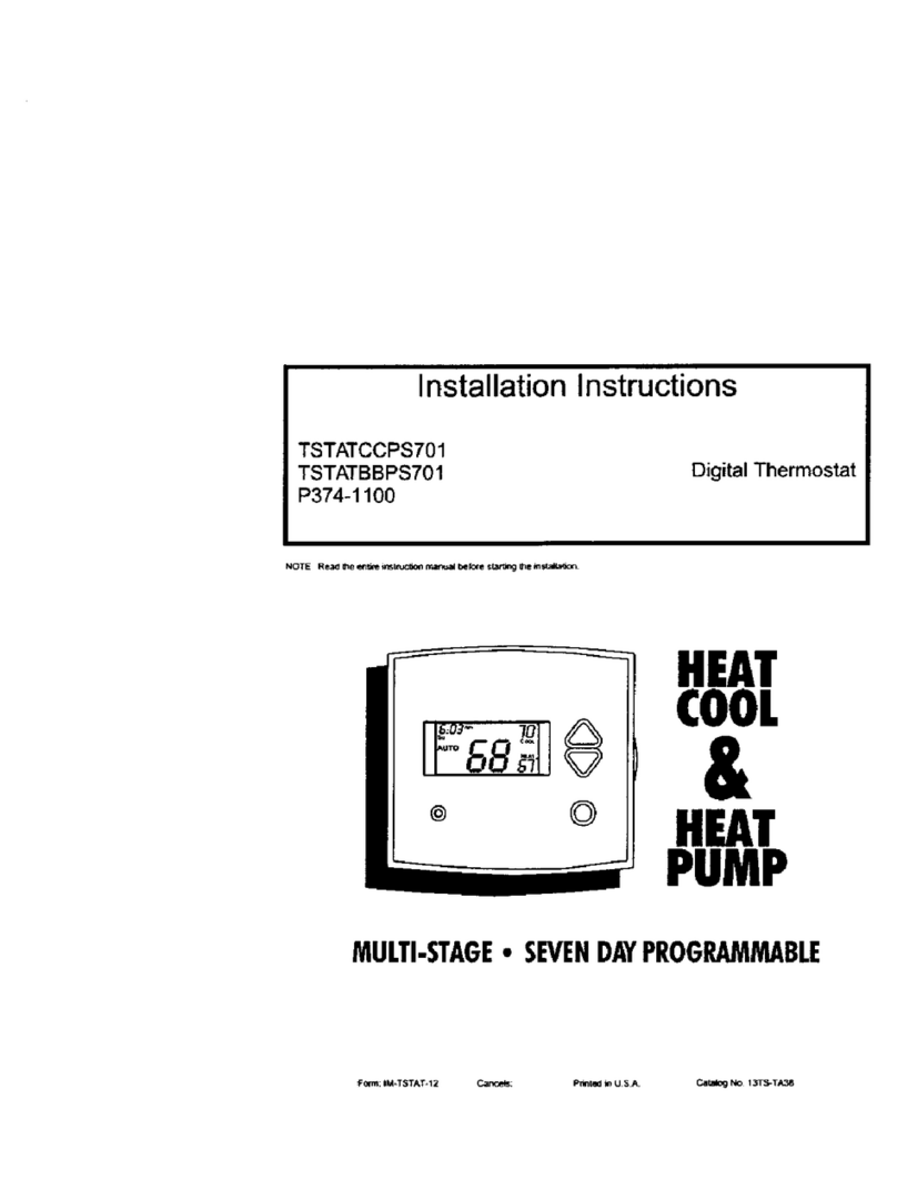 Carrier TSTATCCPS701 User manual Carrier TSTATCCPS701 User manual