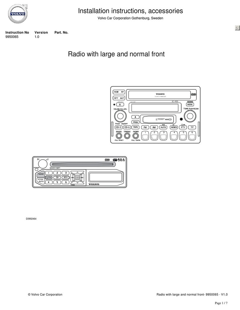 Volvo D3902464 Installation instructions, accessories