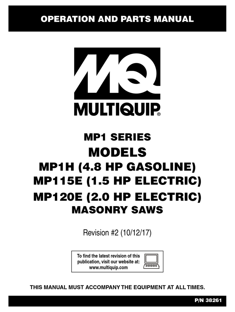 MQ Multiquip MP1H Operation and parts manual