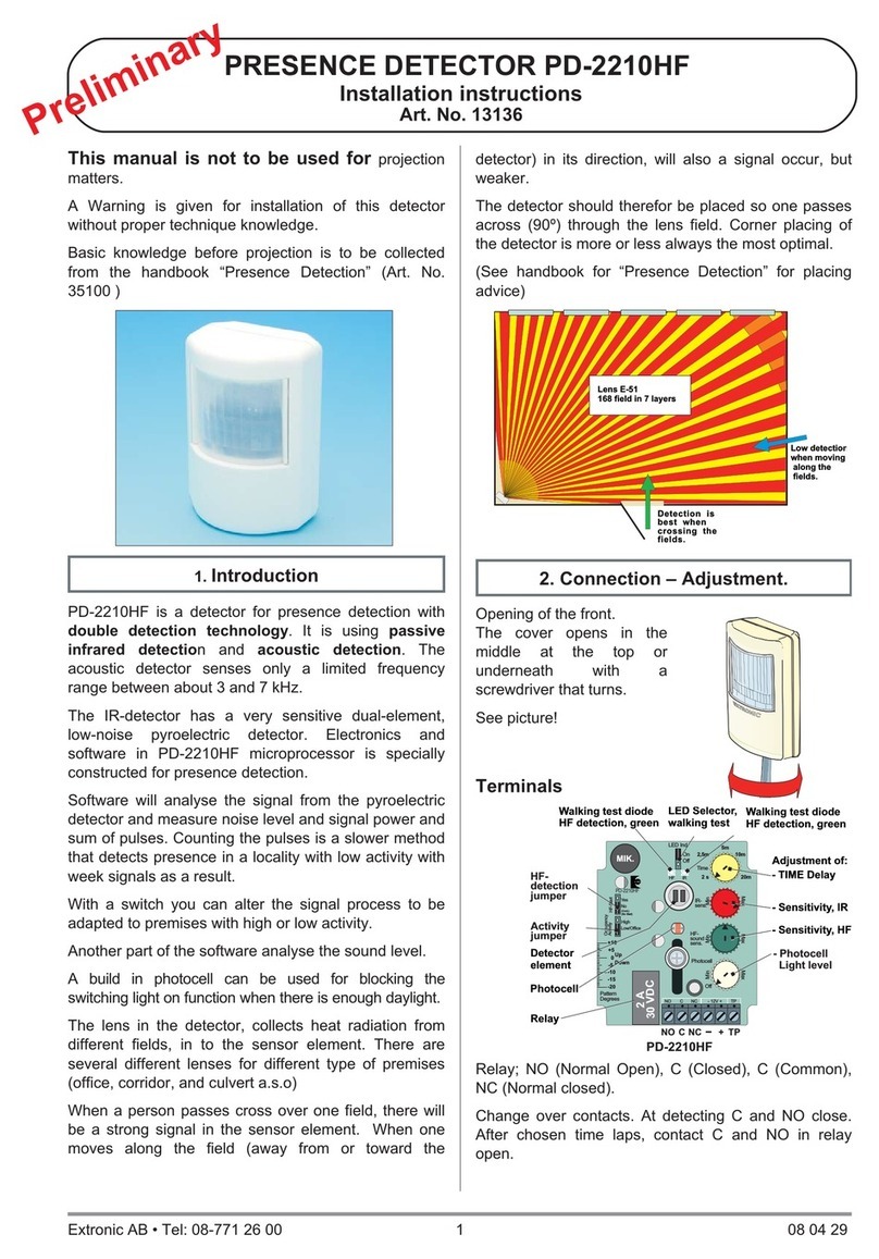 Extronic AB PD-2210HF User manual