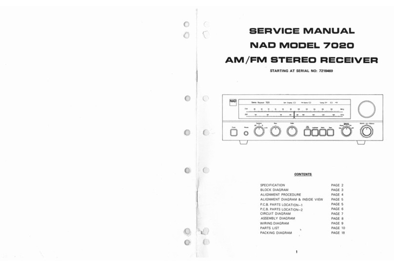 NAD 7020 Service manual