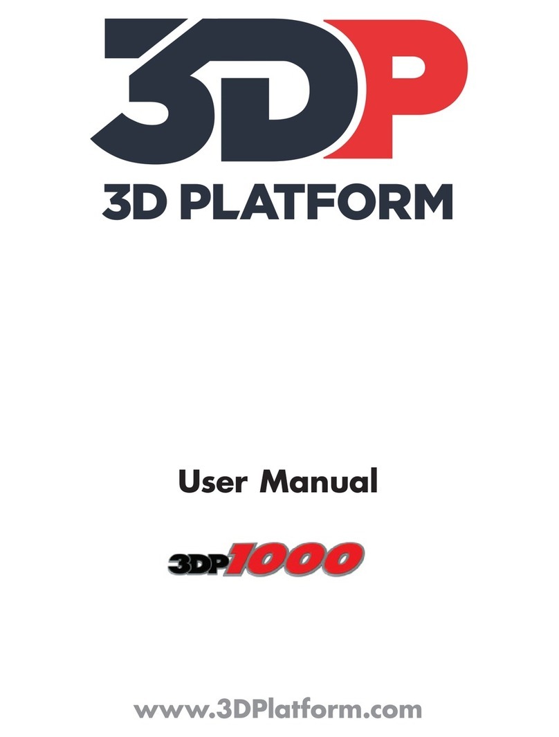 3D Platform 3DP1000 user manual