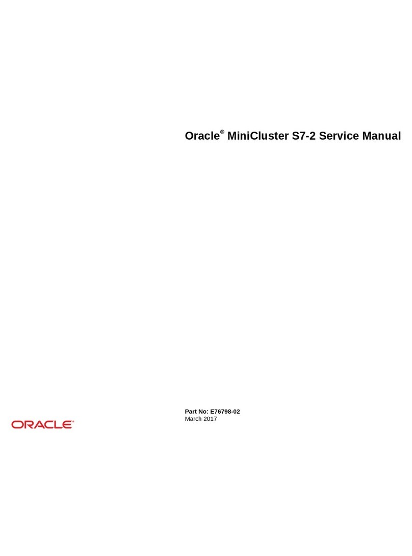 Oracle MiniCluster S7-2 Service manual