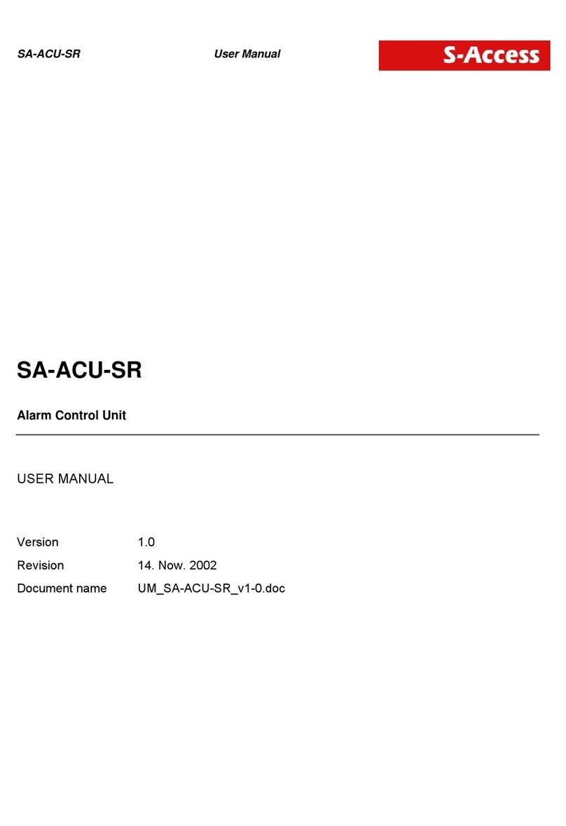S-Access SA-ACU-SR user manual