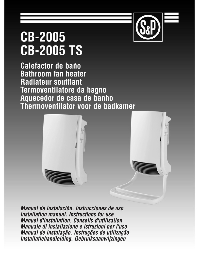 Soler & Palau CB-2005 installation manual
