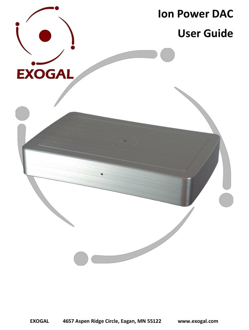 Exogal Ion Power DAC User manual
