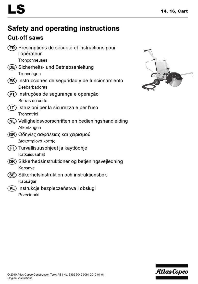 Atlas Copco LS 14 Safety and operating instructions