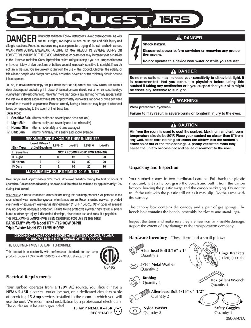 ETS Sunquest 16RS user manual