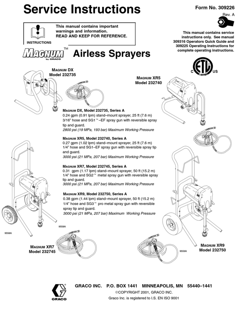 Graco Magnum DX 232735 Operating instructions