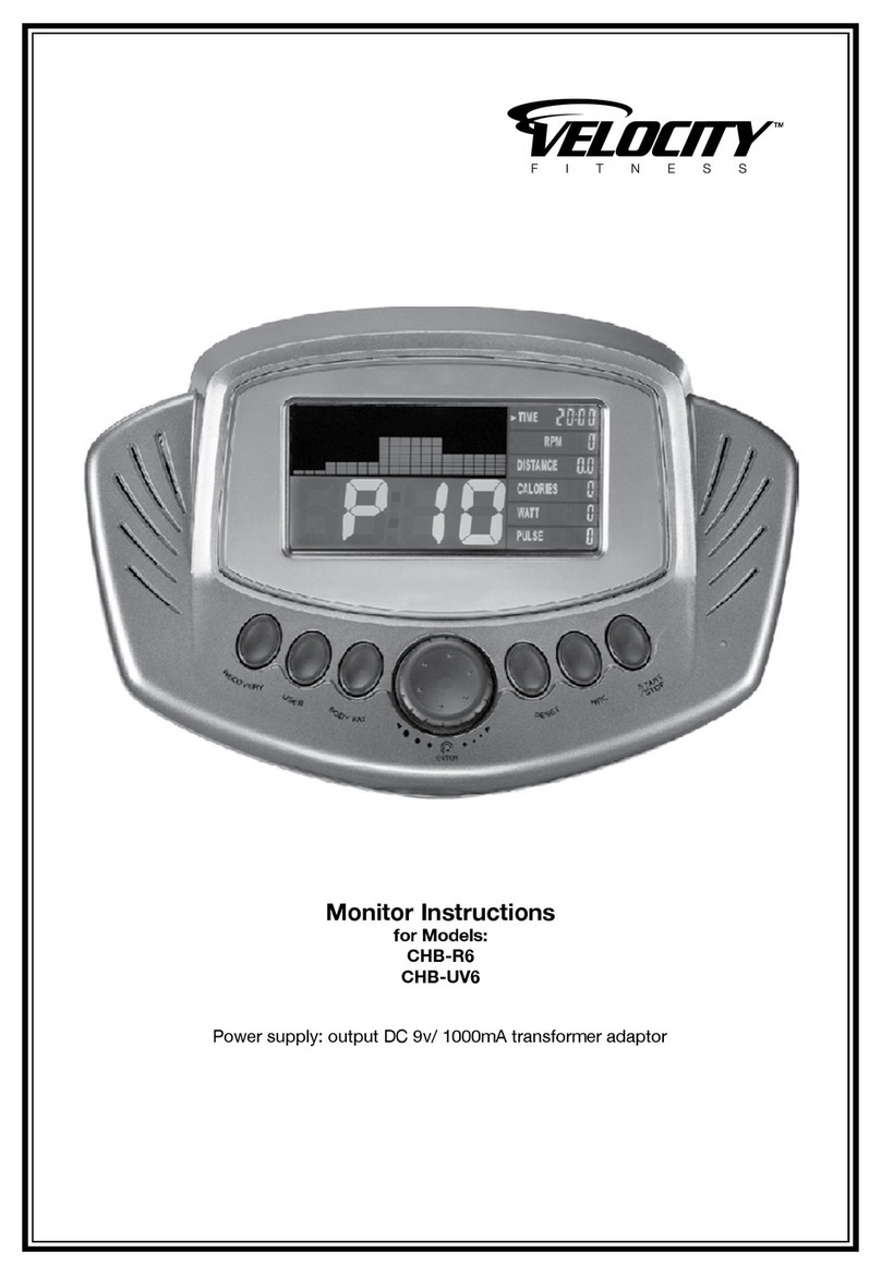 Velocity Fitness CHB-R6 instructions