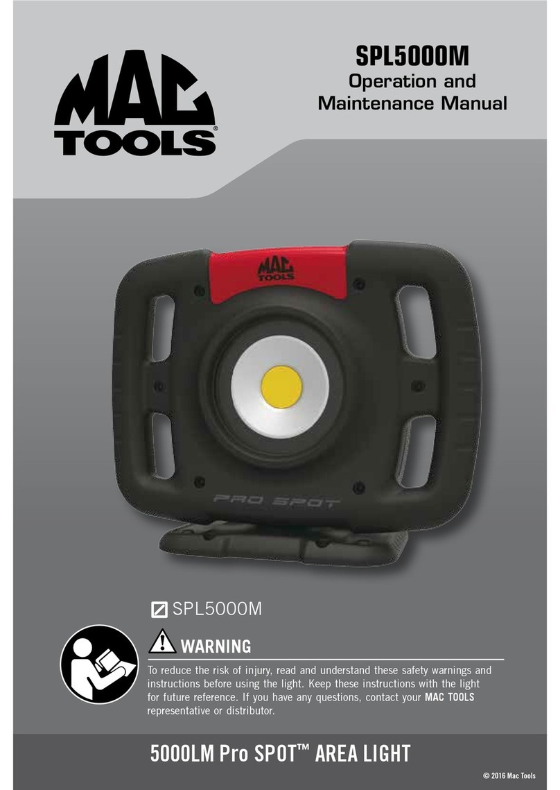 MAC TOOLS SPL5000M Operation and maintenance manual