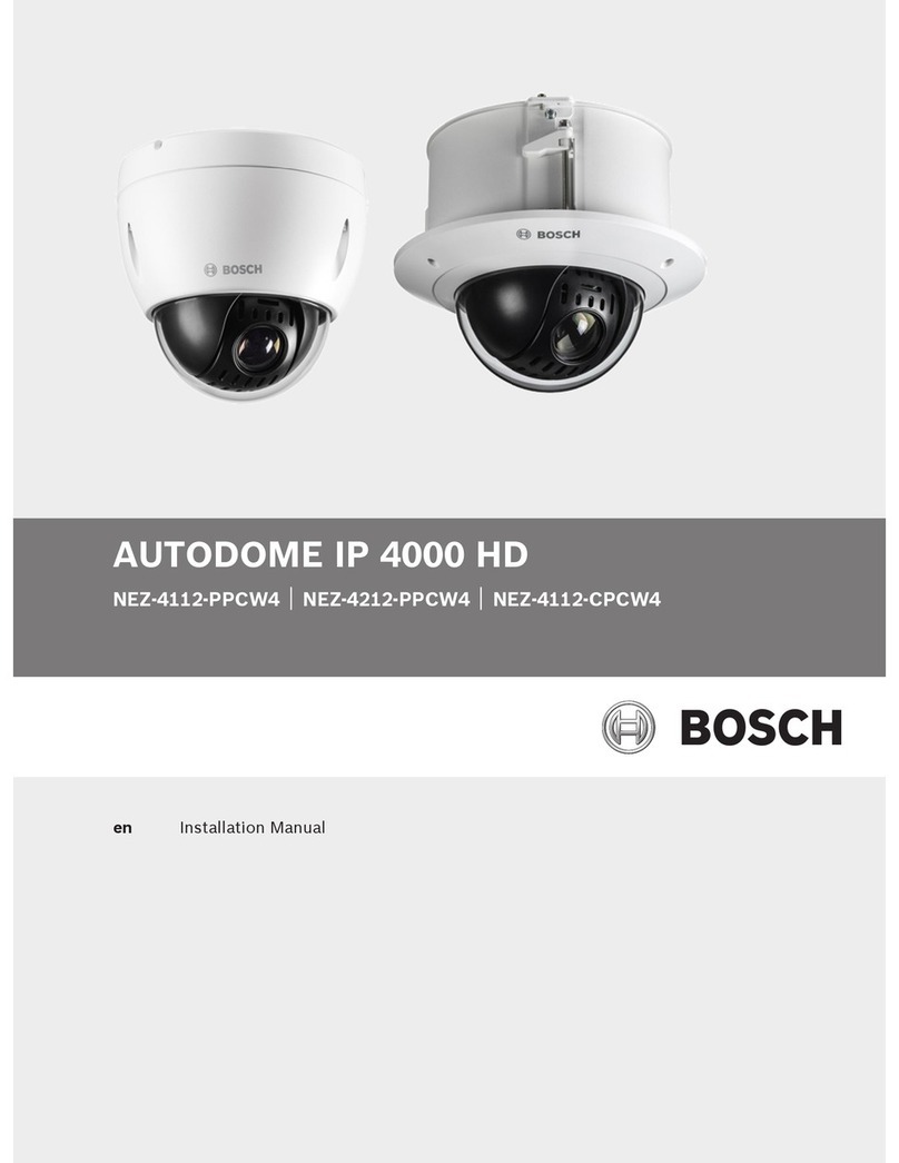 Bosch Autodome IP 4000 HD installation manual