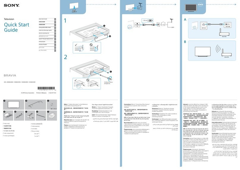 Sony BRAVIA KDL-48W608B User manual