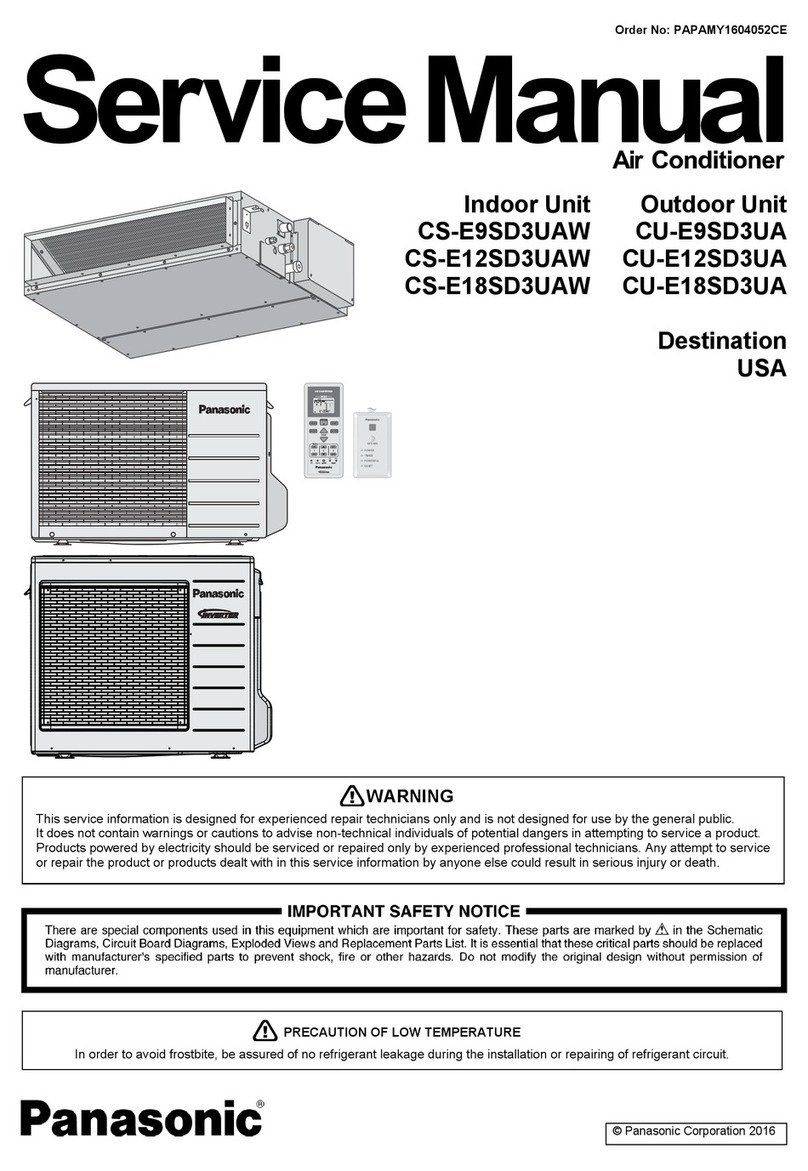 Panasonic CS-E9SD3UAW User manual