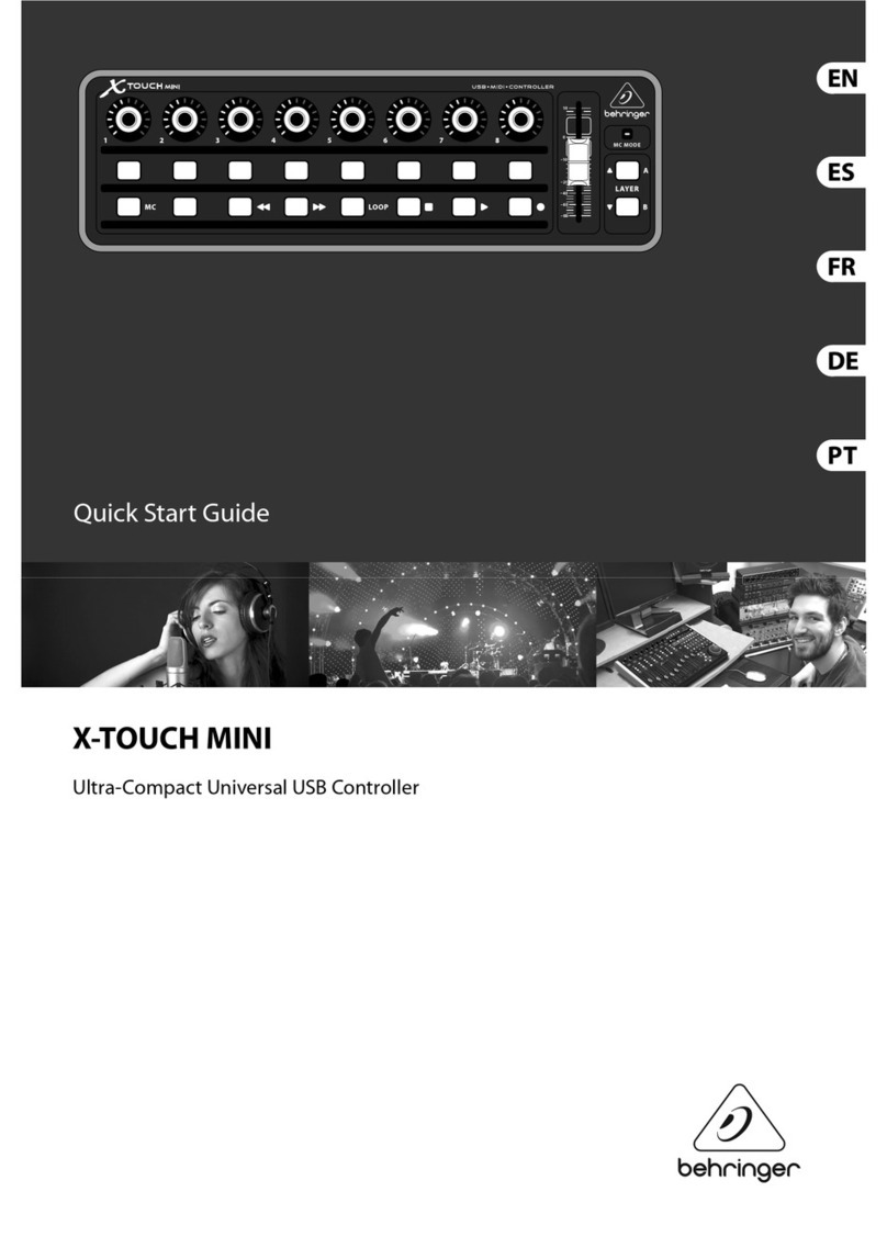 Behringer X-TOUCH MINI quick start guide