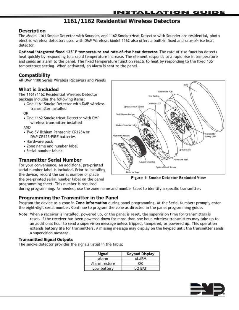 DMP Electronics 1161 installation guide DMP Electronics 1161 installation guide