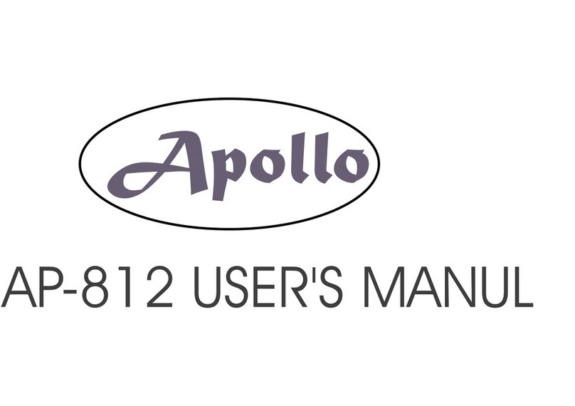 Apollo AP-812 User manual Apollo AP-812 User manual