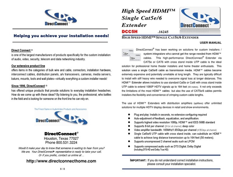 DirectConnect DCC5H user manual