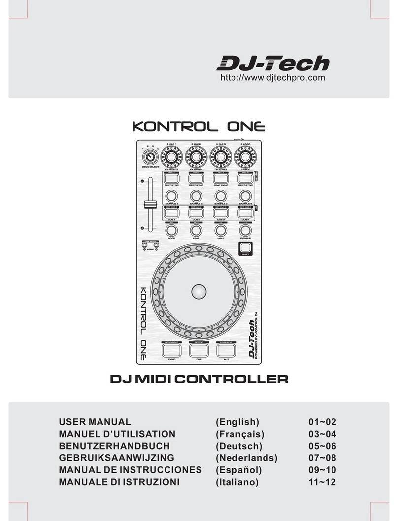 DJ-Tech Kontrol One User manual DJ-Tech Kontrol One User manual