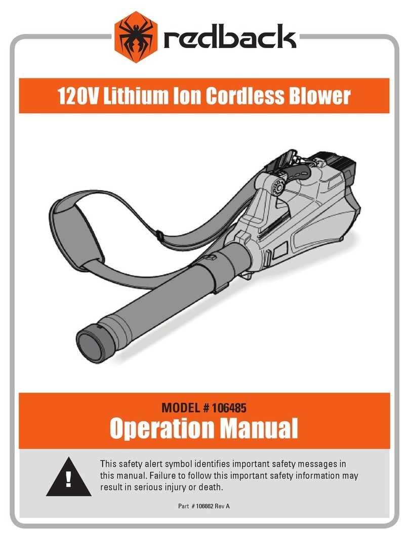 Redback 106485 Operation manual