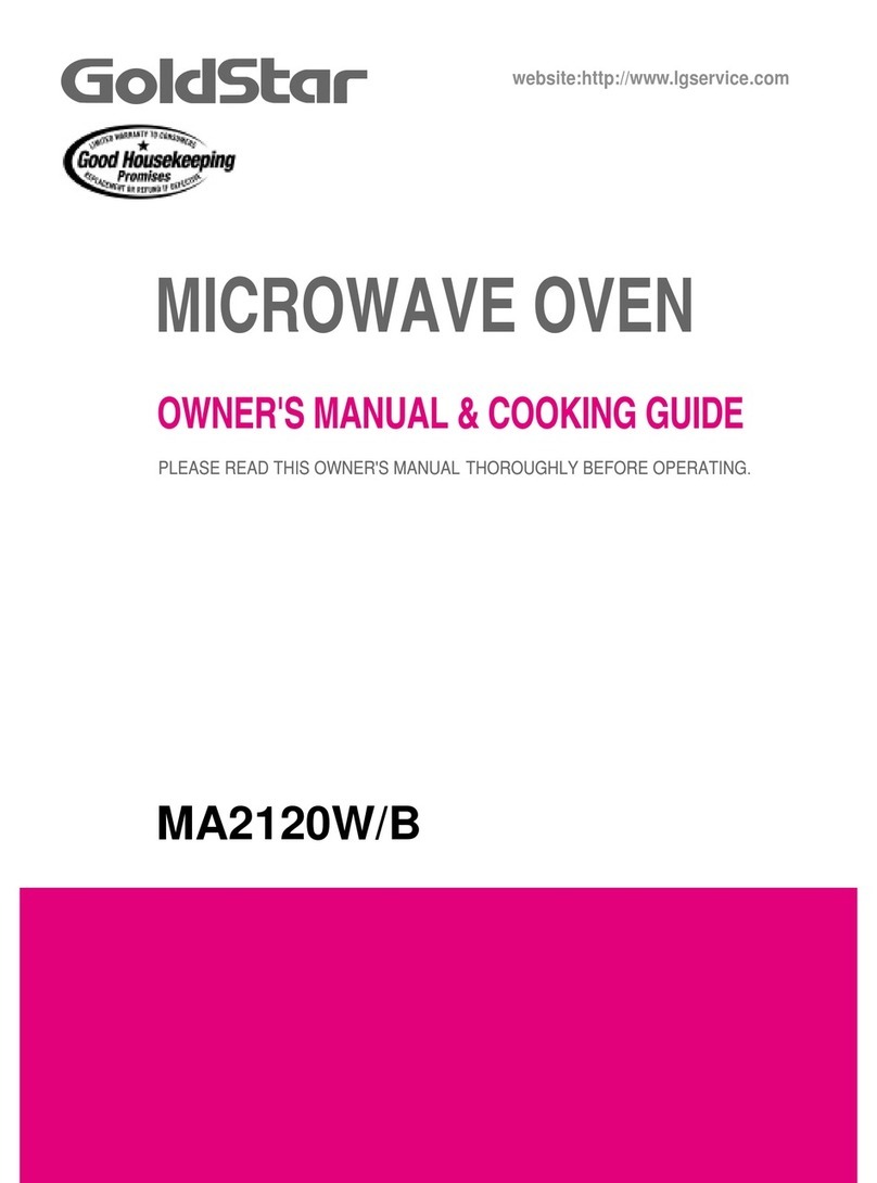 Goldstar MA2120W Owners & cooking manual
