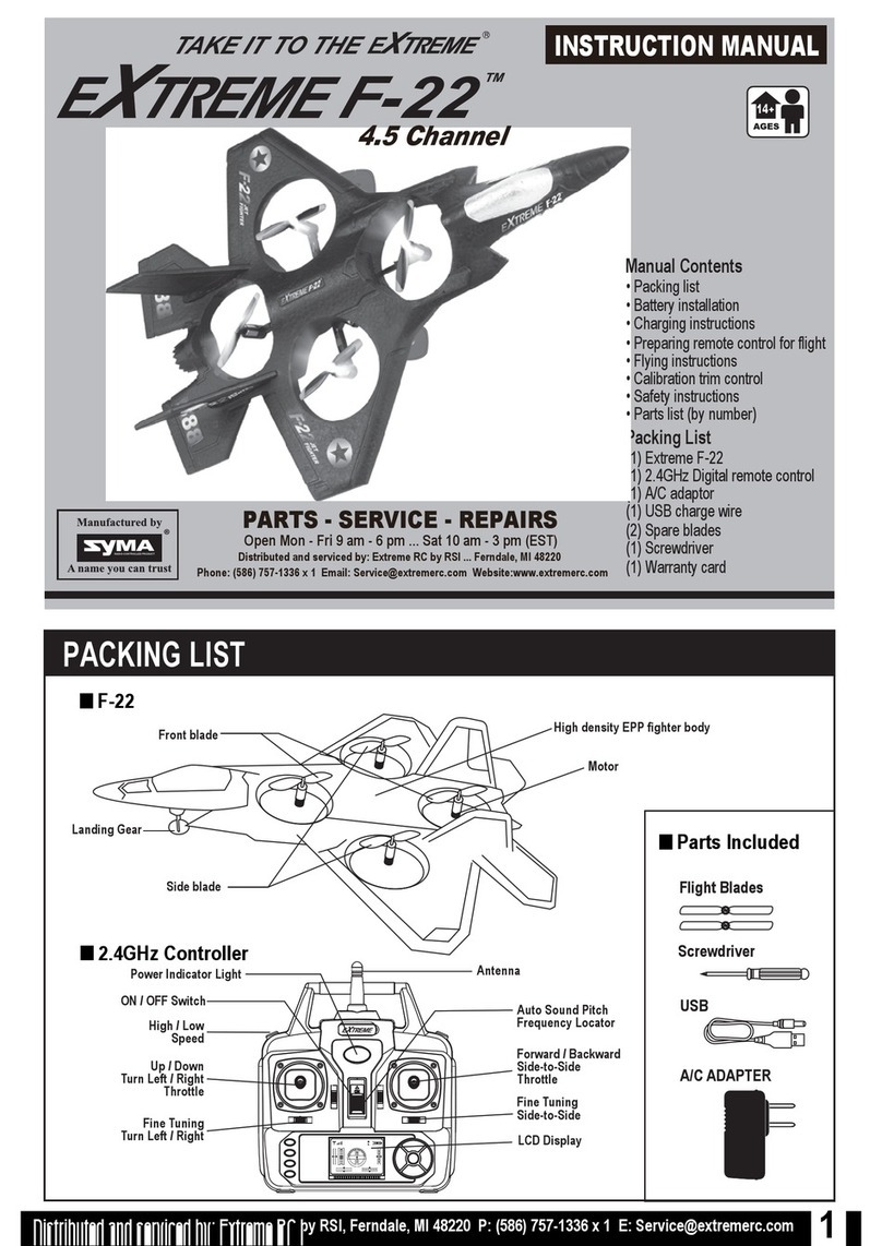 Extremerc Extreme F-22 instruction manual