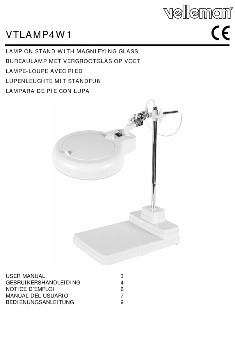 Velleman VTLAMP4W1 user manual