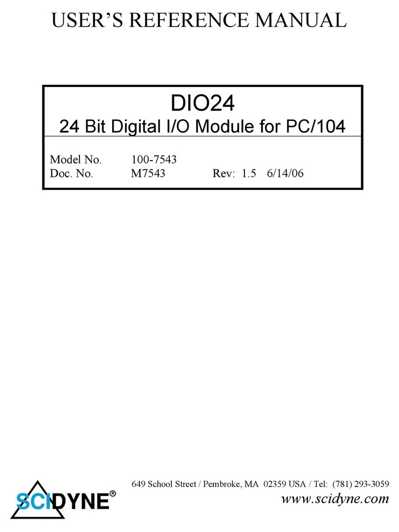 SCIDYNE DIO24 User's reference manual