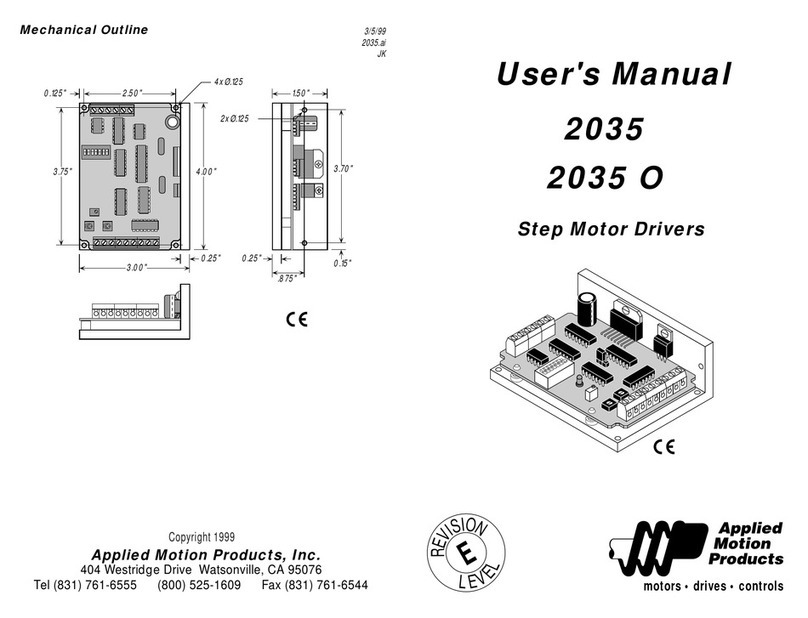 Applied Motion Products 2035 User manual