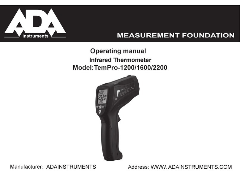 ADA INSTRUMENTS TemPro-1200 User manual