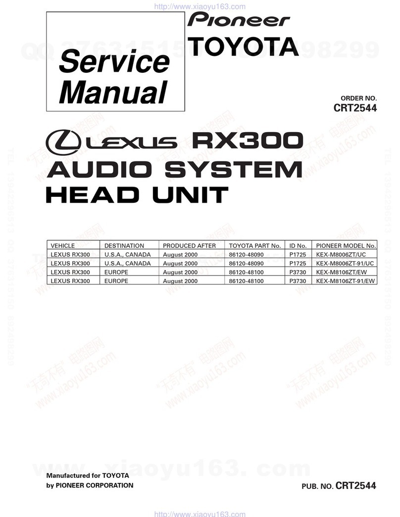 Pioneer KEX-M8006ZT/UC User manual