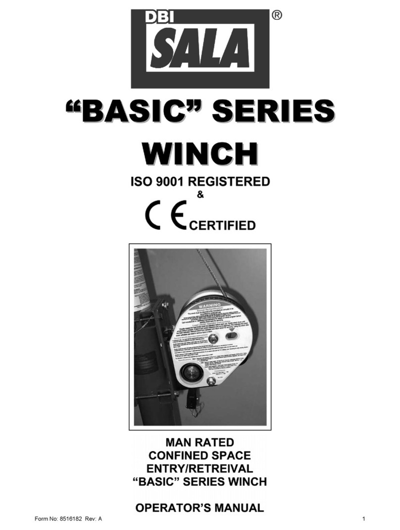DBI SALA BASIC Series Operator's manual DBI SALA BASIC Series Operator's manual