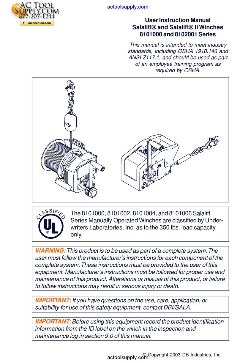 DB Industries SALALIFT 8101000 User instruction manual DB Industries SALALIFT 8101000 User instruction manual