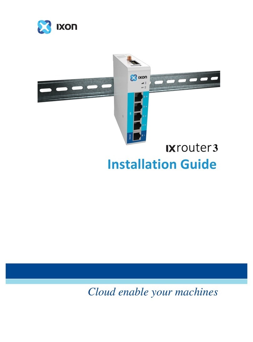 Ixon IXrouter3 IX2400 installation guide