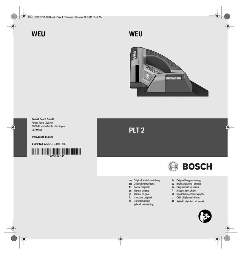 Bosch 2 User manual