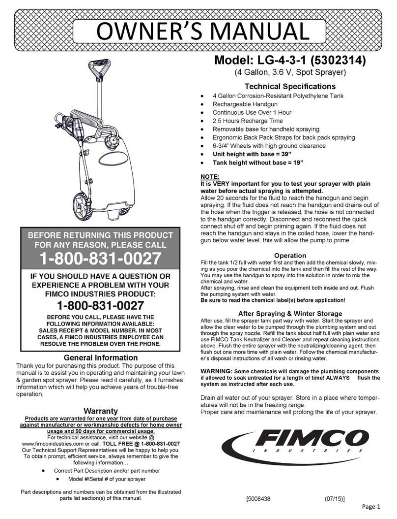Fimco LG-4-3-1 owner's manual