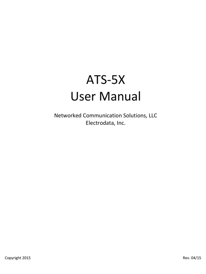 Electrodata ATS-5X user manual