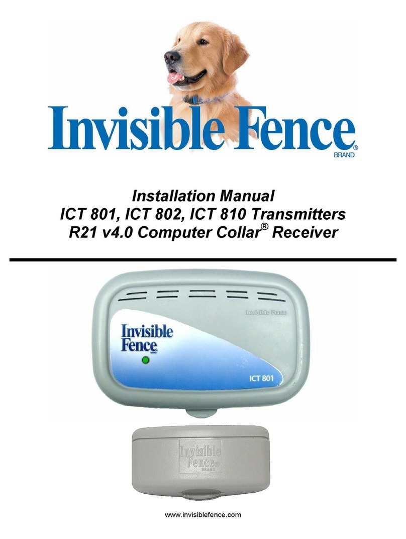 INVISIBLE FENCE ICT 801 installation manual