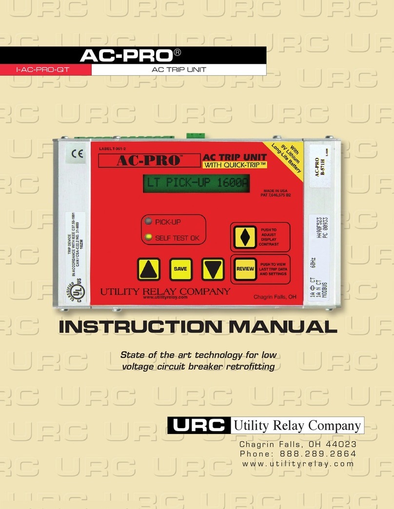 Utility Relay Company AC-PRO instruction manual Utility Relay Company AC-PRO instruction manual