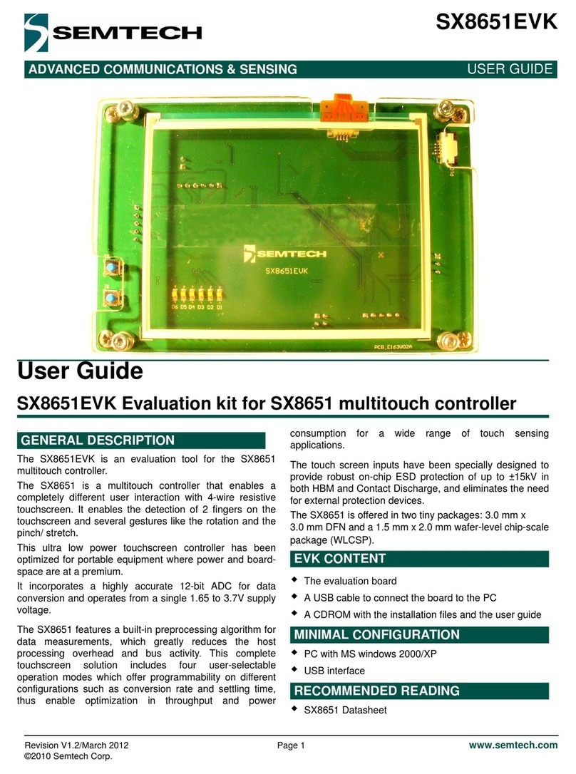 Semtech SX8651EVK User manual
