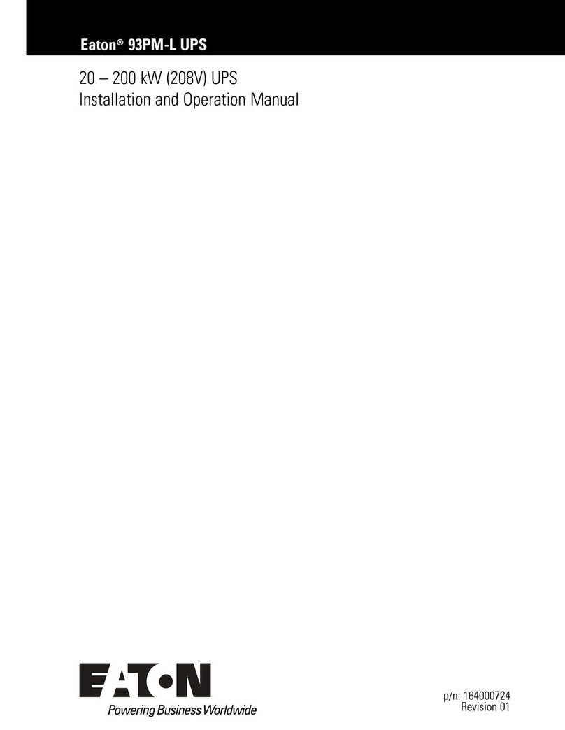 Eaton 93PM-L IAC-B Installation and operation manual