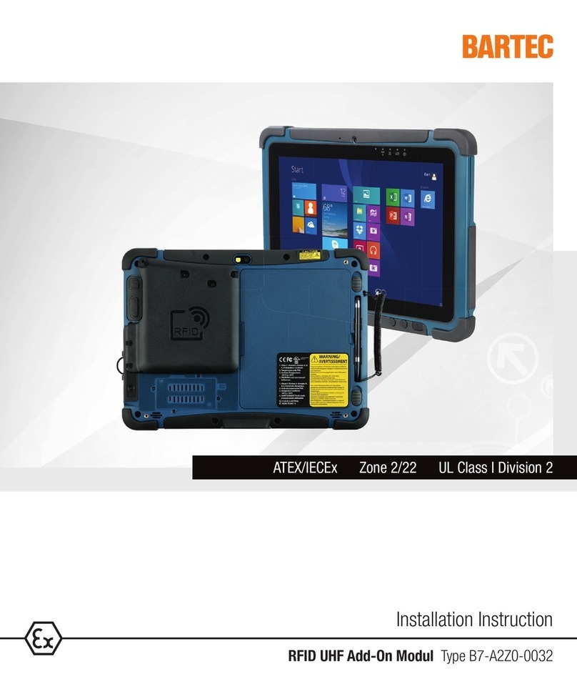 Bartec B7-A2Z0-0032 User manual