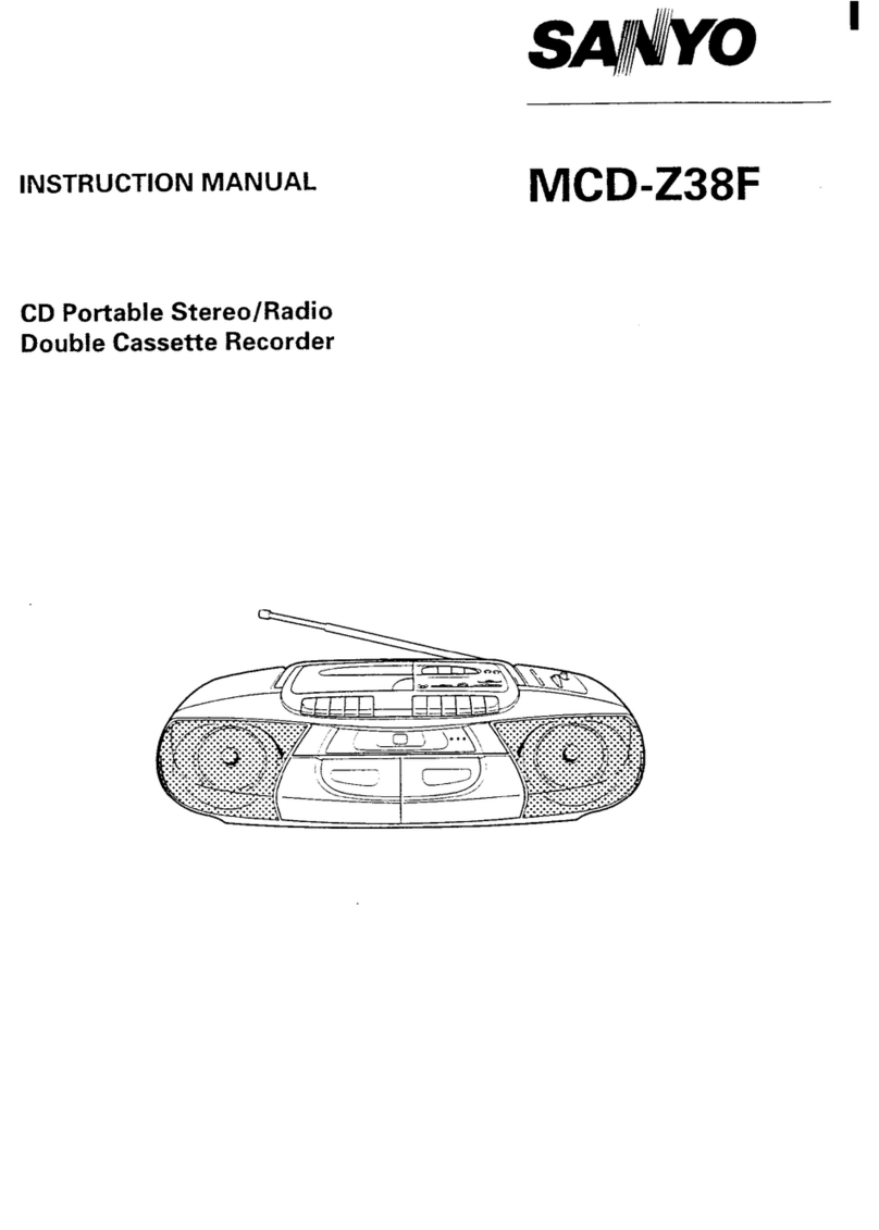 Sanyo MCD-Z38F (AU) User manual Sanyo MCD-Z38F (AU) User manual