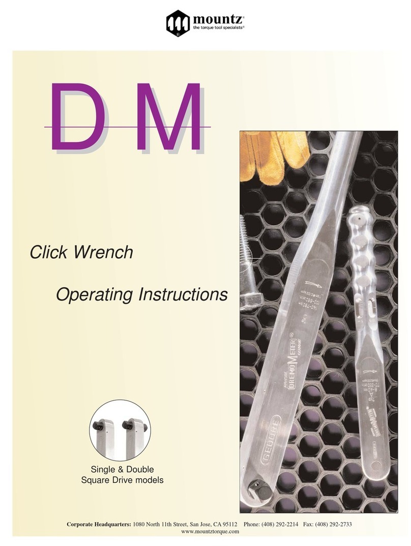 Mountz DM series operating instructions