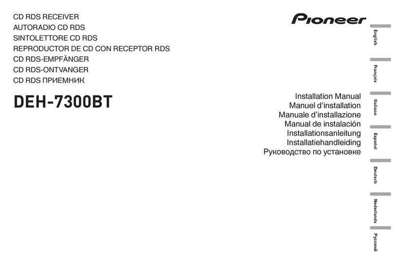 Pioneer DEH-7300BT installation manual