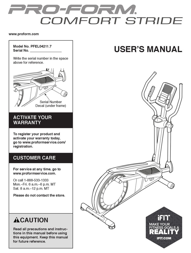 Pro-Form PFEL04211.7 User manual