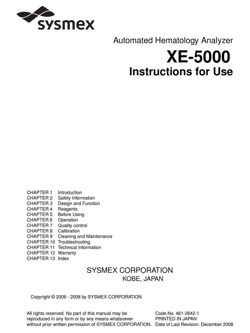 SYSMEX XE-5000 instruction manual