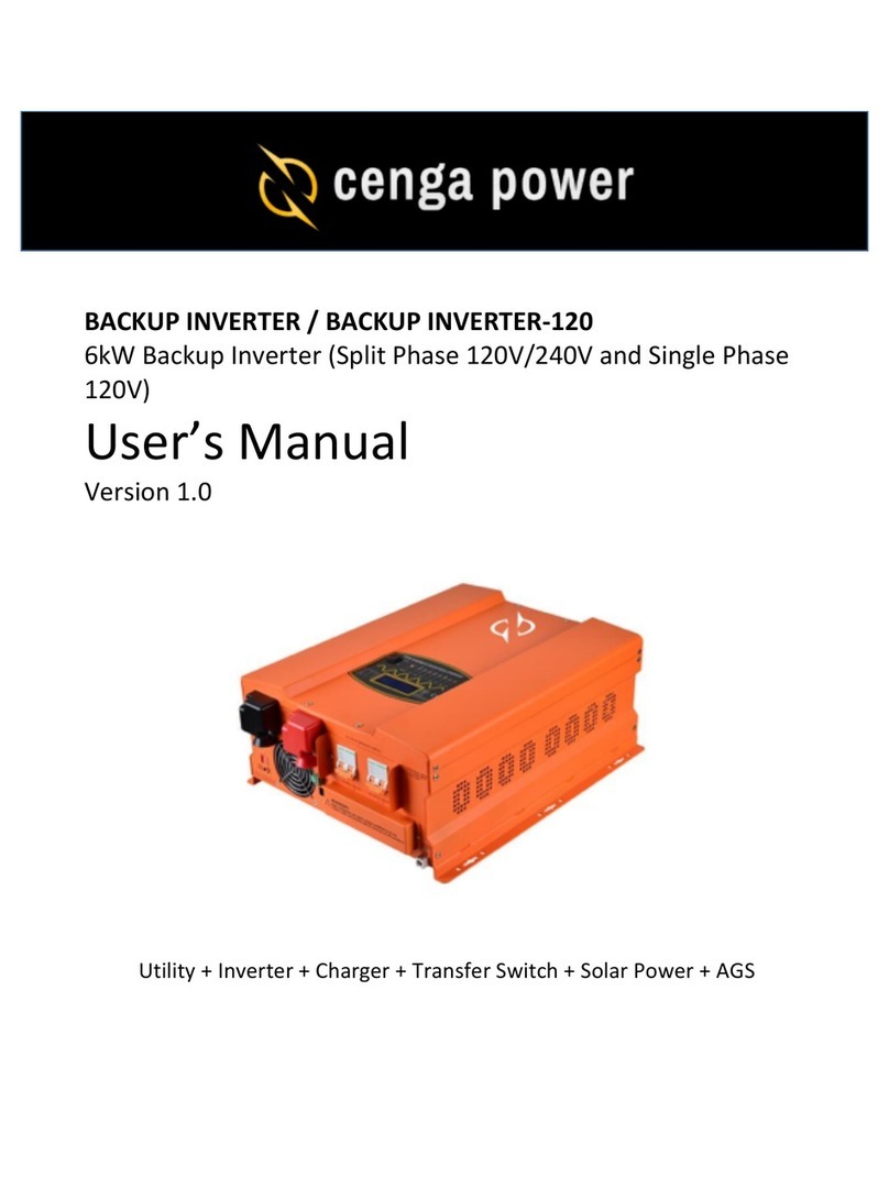 Cenga Power BACKUP INVERTER user manual