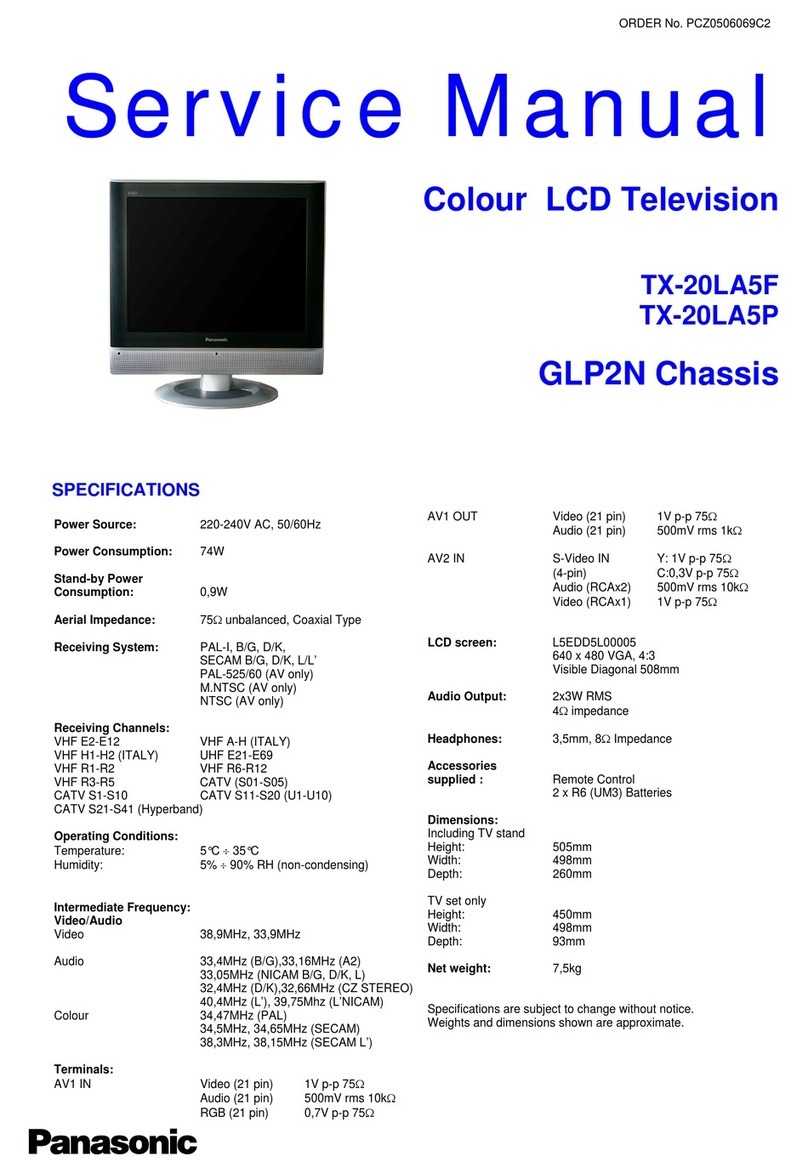 Panasonic TX-20LA5F User manual