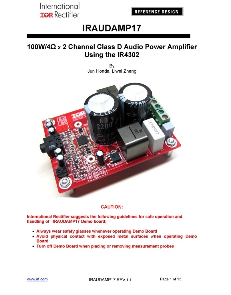 Infineon Technologies IRAUDAMP17 Reference design Infineon Technologies IRAUDAMP17 Reference design